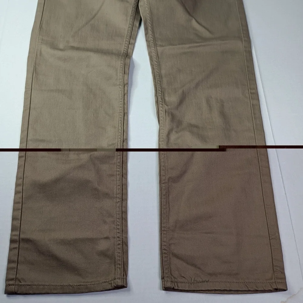 Levi's 559 Relaxed Straight Jeans Mens Sz 34x34 Beige Cotton Loose Through Thigh